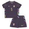 Camisola + Calções Inglaterra Stones 5 Criança Equipamento 2ª Euro 2024